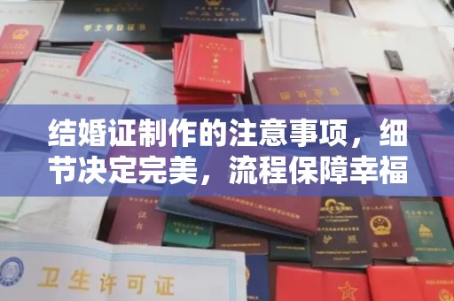 新乡结婚证制作的注意事项，细节决定完美，流程保障幸福